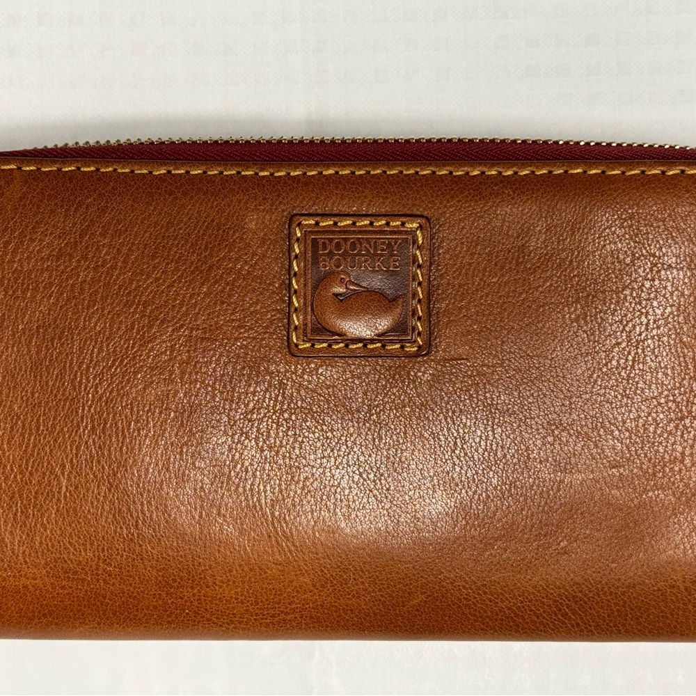 Dooney & Bourke Natural Florentine Wallet/Clutch, Stunning!